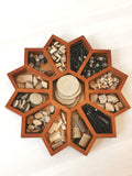 Flower Sorting Tray with Wooden Accessories
