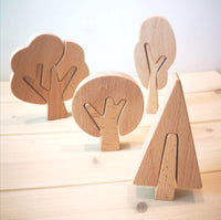 Wooden Trees Set of 4