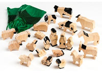 Farm Animals in Natural Wood