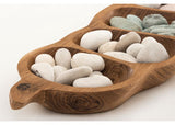 Papoose Wooden Sorting Bowl with Stones